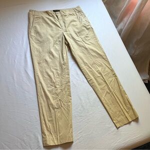 ISABEL MARANT butter muted‎ yellow tapered slim leg cropped trousers